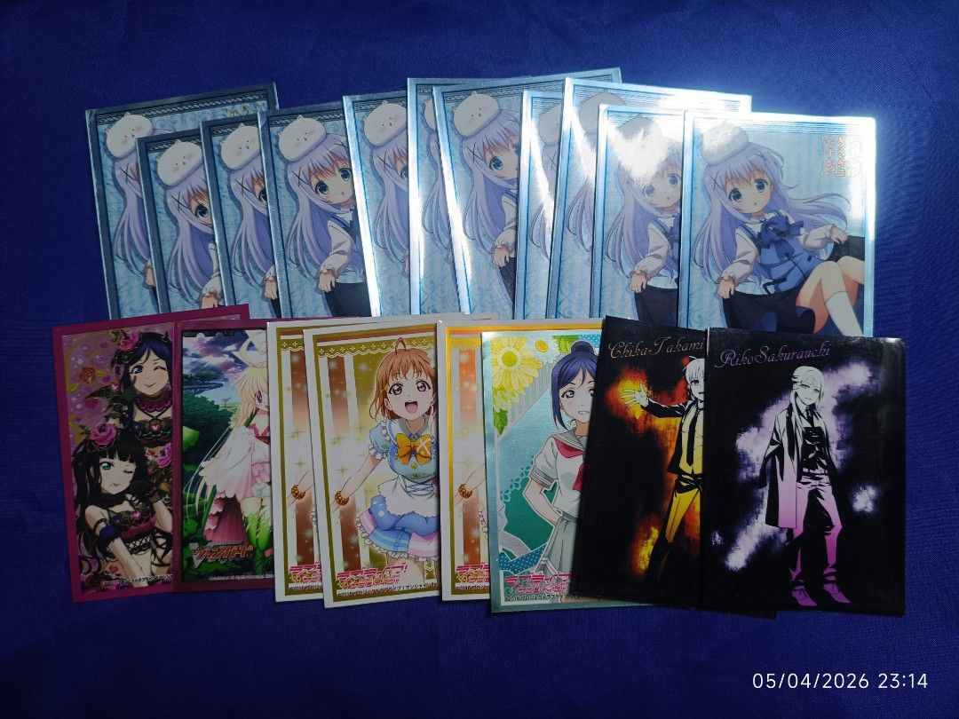 Anime Girls Card sleeves (Category: Raw Singles) located in Josefina. Submitted by darntt (Listing ID 1430366193, Image 1). Description: Random anime card sleeves. (The clear part of the sleeves are at the back, so these illustrations are at the front. I am not sure if these are sleevees where u can put cards but I can assure that these have opening resembling sleeves) 🍎 Kindly pay first before delivery (sf included) 🍎Delivery would be on weeke