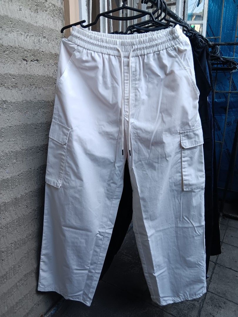 Assorted Pants - White, Black, and Denim (Category: Jeans) located in Quezon City. Submitted by youngcloud_a83a67 (Listing ID 1430322516, Image 3). Description: decluttering uniqlo and gu pants uniqlo white casual pants -XS (W28/L34) GU black cargo pants -S (W24-26/L37) GU white cargo pants -S (W24-26/L37.5) GU black pants -XS (W24-26/L37) GU denim balloon pants -XS (W26-28/L34.5) can do meets ups around nova qc and sm north pm for other inquirie