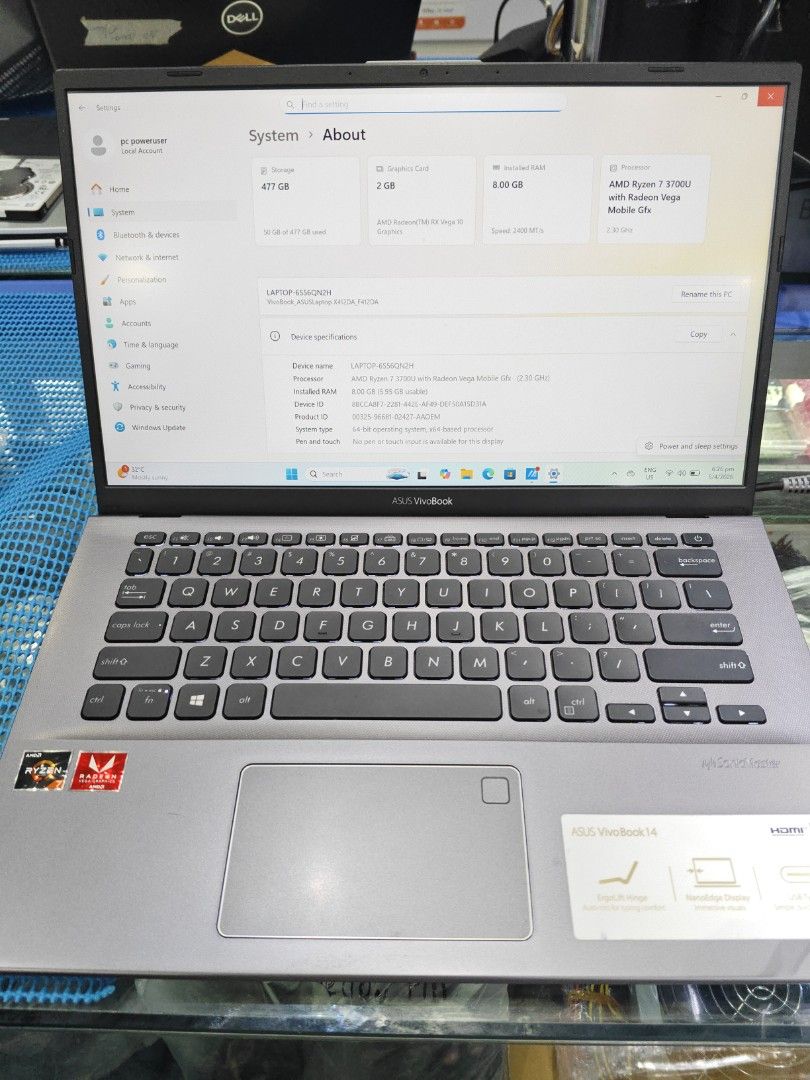 Asus vivobook graphic model