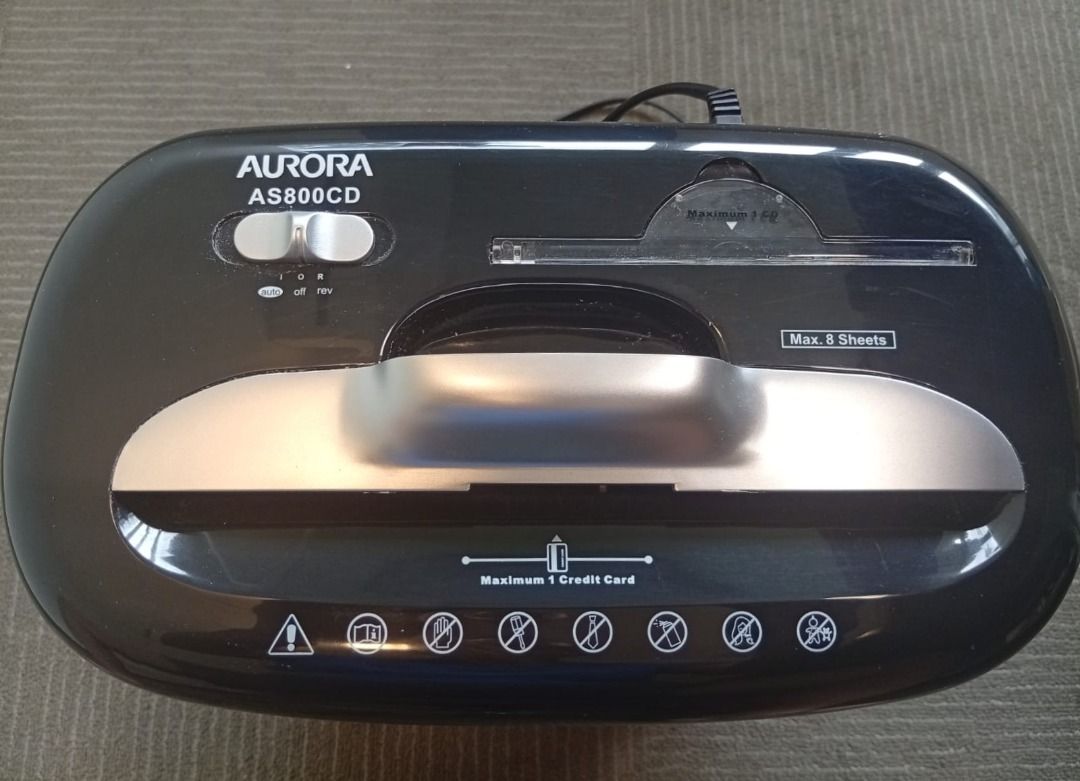 Aurora AS800CD Paper & CD Shredder446929959282944001