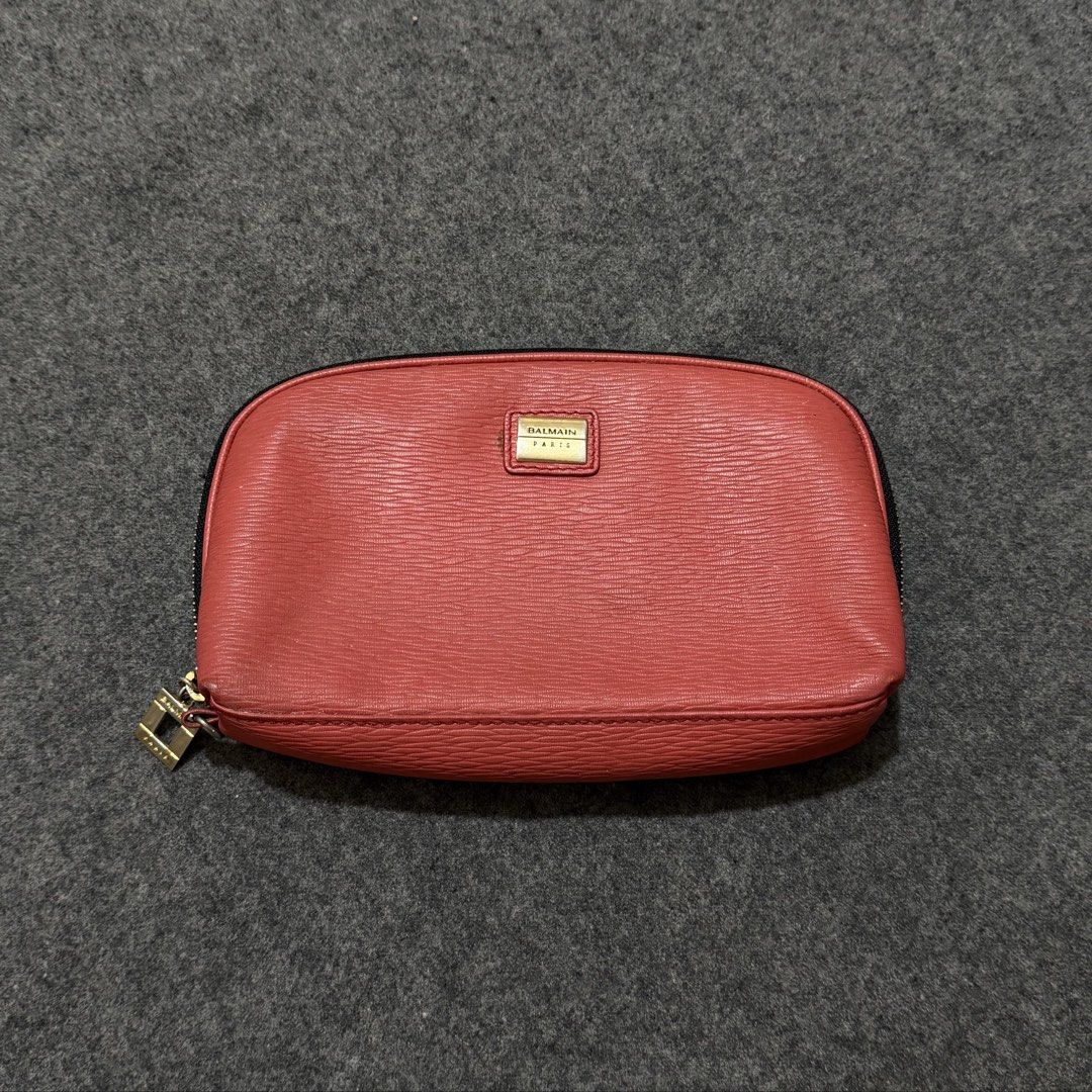 Balmain Paris Cosmetic Pouch (Category: Luxury Bags & Wallets) located in Pasig City. Submitted by _rosasass_ (Listing ID 1430309689, Image 1). Description: Vtg Balmain Excellent condition Wallet/clutch / cosmetics bag Open for meet up or shipping transaction.