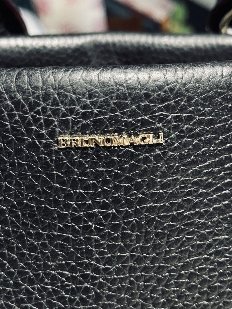 Bruno Magli Black Leather Handbag replaced strap (Category: Luxury Bags & Wallets) located in Mandaue City. Submitted by chuchi152615 (Listing ID 1430320776, Image 2). Description: with issue zipper is broken .