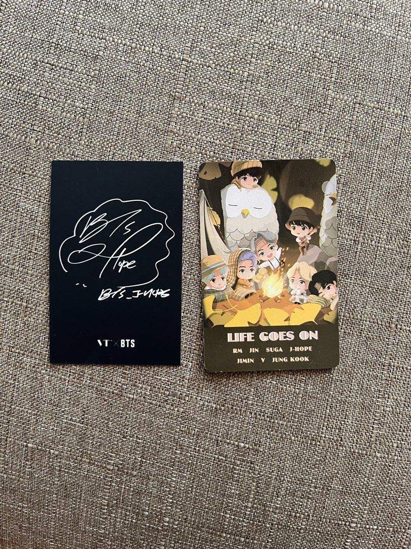 BTS Suga & BTS J-Hope Photocards (Per piece) (Category: K-Wave Merchandise) located in Antipolo. Submitted by prelovedby.ph (Listing ID 1430287333, Image 2). Description: BTS J-Hope and Suga Photocards (from VT and Life Goes On) Buy as a set: 300 Buy per piece: PHP 160 All prices are final. .