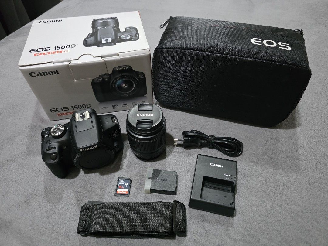 Canon eos 1500d, 22k last (Category: Cameras) located in Manila. Submitted by vespa.flyscreen (Listing ID 1430288779, Image 1). Description: 👉Selling P22K 👉🏻Srp Price P33K ✅️Looks new, Seldom Used 👉Canon EOS 1500D Complete Set with Charger & 1 Batt. Manual book, Free Canon Camera bag. 👉Meet up Tp Bldg. Watson Pureza, Sta.mesa Manila. 7pm onwards OR Hizon Bakeshop J.Bocobo St., Malate Manila 9am to 5pm Mon to Sat.