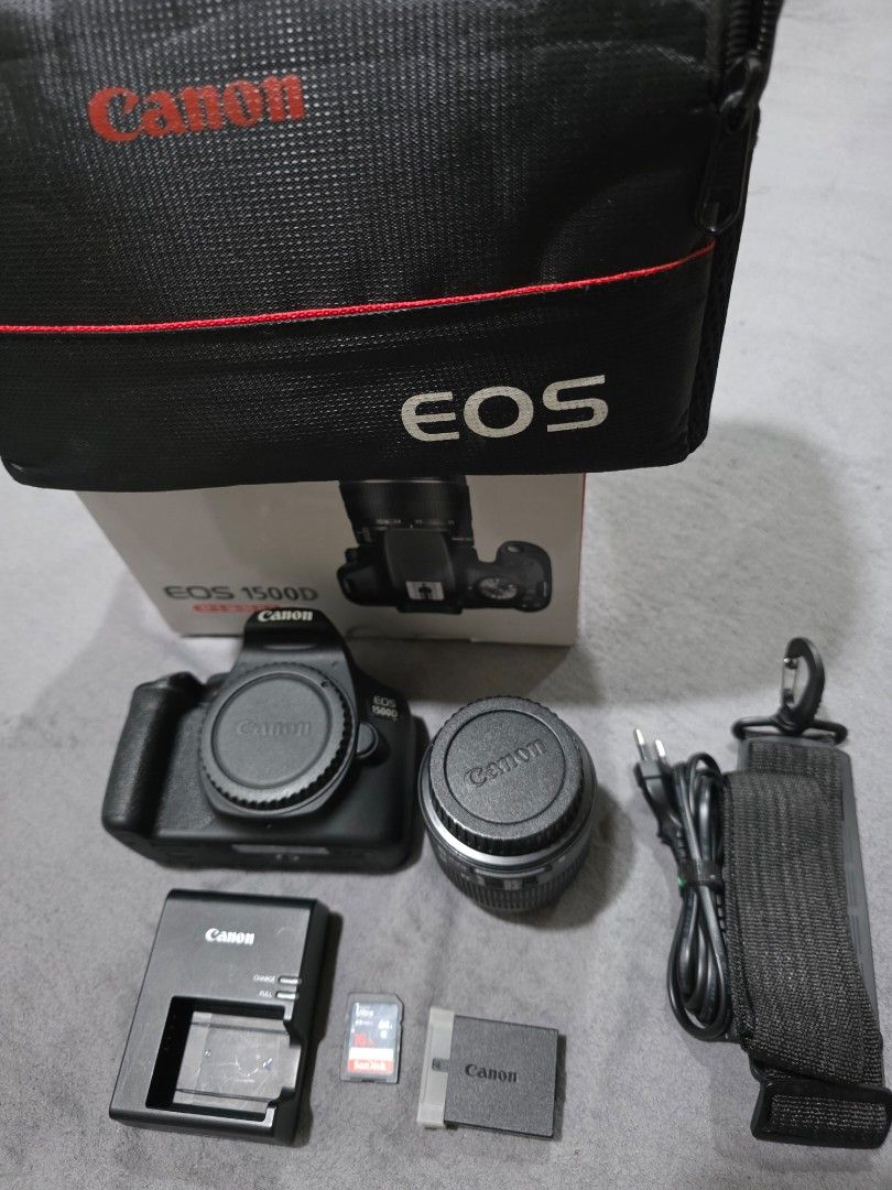 Canon eos 1500d, 22k last (Category: Cameras) located in Manila. Submitted by vespa.flyscreen (Listing ID 1430288779, Image 3). Description: 👉Selling P22K 👉🏻Srp Price P33K ✅️Looks new, Seldom Used 👉Canon EOS 1500D Complete Set with Charger & 1 Batt. Manual book, Free Canon Camera bag. 👉Meet up Tp Bldg. Watson Pureza, Sta.mesa Manila. 7pm onwards OR Hizon Bakeshop J.Bocobo St., Malate Manila 9am to 5pm Mon to Sat.