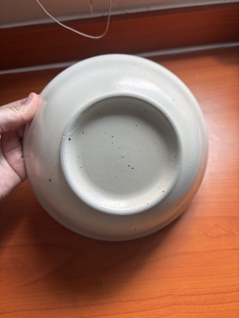 Ceramic Bowl with Black Brushstroke Design474024373251614722