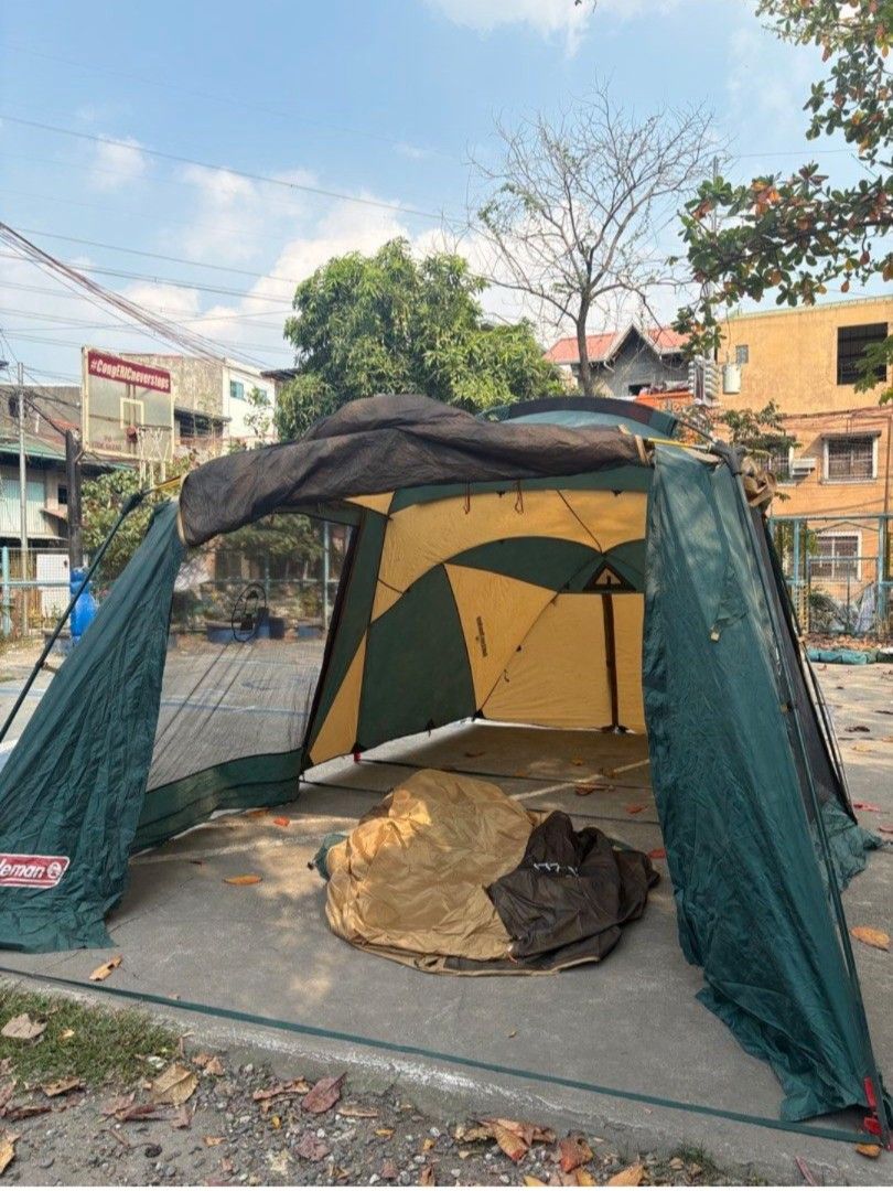 Coleman Round Screen 2 Room House Tent (Category: Outdoor Furniture) located in Manila. Submitted by cglt2019 (Listing ID 1430399213, Image 3). Description: COLEMAN Tough screen 2 room tent (Imported) retails at P28k, selling only at P7,150 (negotiable) - CAN FIT UP TO 10 PAX - EASY TO SET UP GOOD FOR CAMPING AND OUTDOOR ACTIVITIES - 2 DOORS TENT (FRONT AND BACK DOOR) - DOUBLE ZIPPER DOOR - HEAVY DUTY TENT - WITH BAG CARRIER - INNER TENT (ROOM TE