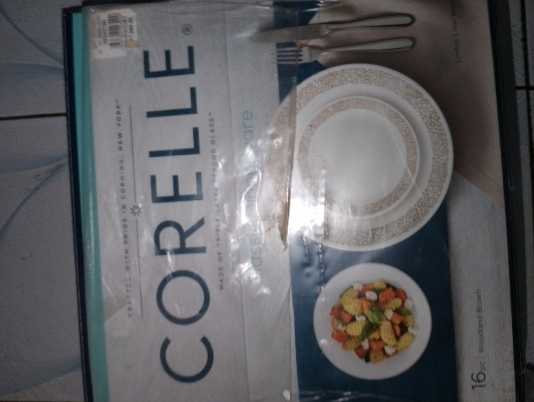 Corelle Classic Dinnerware 16-Piece Woodland Brown (Category: Dinnerware & Cutlery) located in Mandaluyong City. Submitted by jayson861 (Listing ID 1430396404, Image 1). Description: can do Meet up cubao area for sure buyer. paranaque better living location .