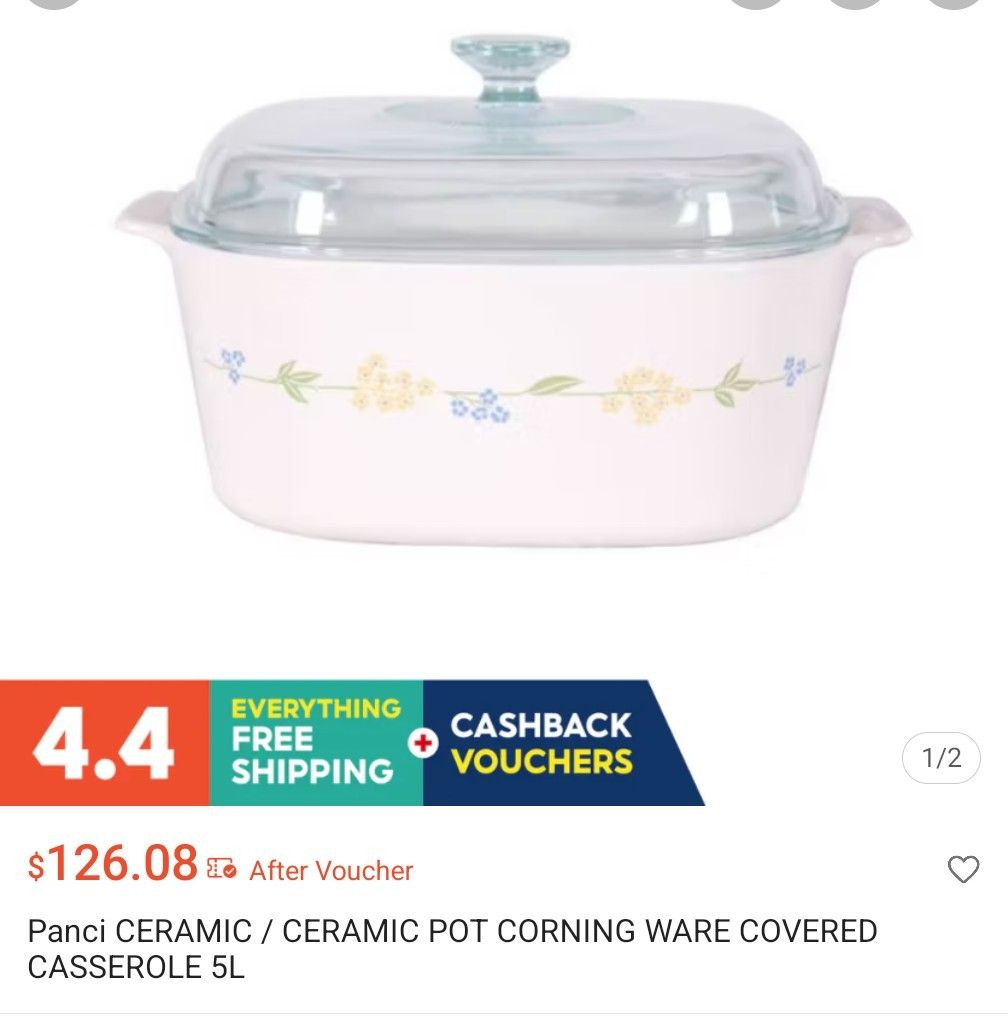 CorningWare Covered Casserole Dish 5L446869492885760000