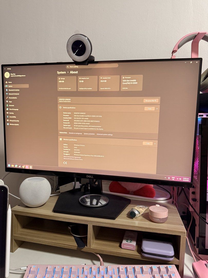 Custom Pink Gaming PC - i5-12400F, RTX 3060