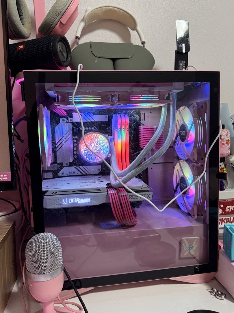 Custom Pink Gaming PC - i5-12400F, RTX 3060419584880704890881