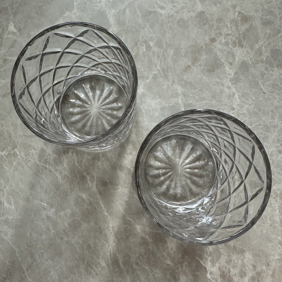 Diamond Cut Whiskey Glasses - Set of 2446883336207083522