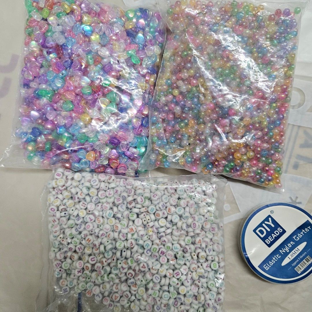 DIY Beads Bundle (Category: Craft Supplies & Tools) located in Manila. Submitted by cam_c (Listing ID 1430342117, Image 2). Description: Brand new, still sealed. sold as bundle only..