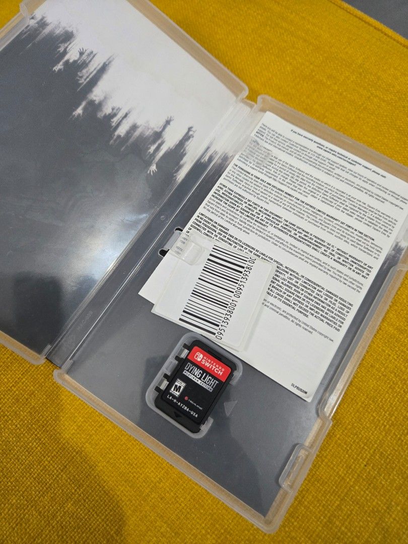 Dying Light Platinum Edition - Nintendo Switch (Category: Nintendo) located in Silang. Submitted by keenchana (Listing ID 1430339183, Image 3). Description: Dying Light Platinum Edition for Nintendo Switch. Includes the game cartridge, case, and inserts. Features the ultimate open world zombie survival game. Supports up to 4 players local and online co-op. Rated M for Mature. Made in Japan..