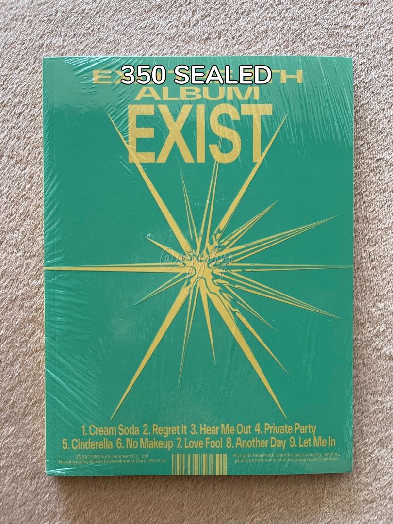 EXO Sealed Album - Exist (O Version) (Category: CDs & DVDs) located in Muntinlupa City. Submitted by southfaced (Listing ID 1430249484, Image 1). Description: EXO Sealed Album - Exist (O Version) - onhand, ready to ship - pay as you order - price does not include shipping fee - free packing fee - not for sensitive collectors - see photo for all inclusions MOP: Gcash, Maya, BPI, BDO MOD: J&T, GGX, LBC, Same-Day Delivery.