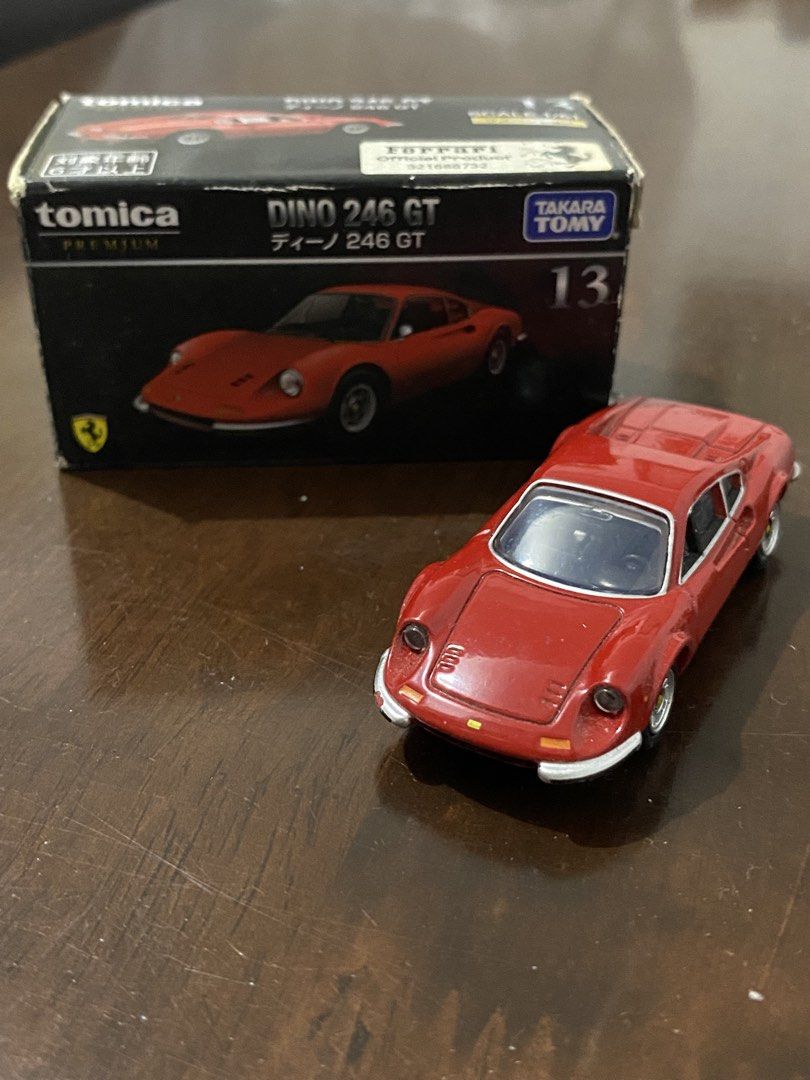 Ferrari Dino 246 GT (Tomica) (Category: Vehicle & Diecast Models) located in Las Pinas. Submitted by szntiago (Listing ID 1430347492, Image 1). Description: NEGOTIABLE.