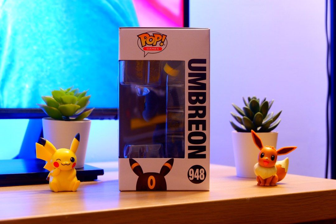 Funko Pop! Games Pokemon Umbreon Flocked #948 (Category: Designer & Blind Box Toys) located in Taguig. Submitted by aeusjoshua (Listing ID 1430341592, Image 2). Description: Up for grabs is the rare Flocked Umbreon #948! This is the special edition with the soft, fuzzy texture—a must-have for Eeveelution collectors. Product Details: • Character: Umbreon • Finish: Flocked (Soft/Fuzzy texture) • Exclusivity: Special Edition • Size: Standard 3.75-in