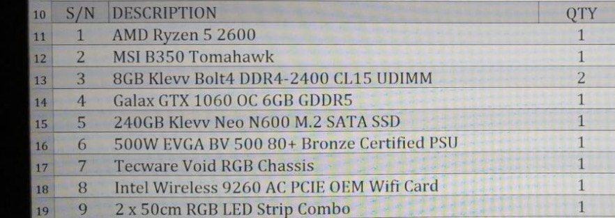 Gaming PC - AMD Ryzen 5 2600, GTX 1060, 16GB RAM