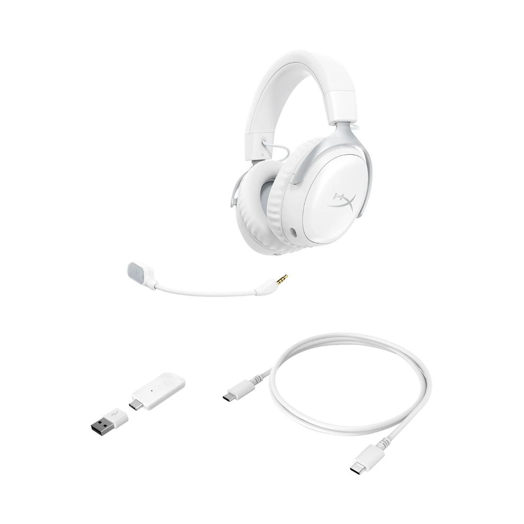 HyperX Cloud 3 S Wireless Gaming Headset - White