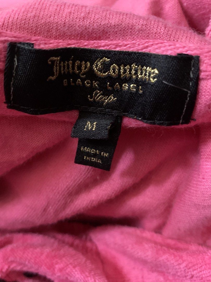 Juicy Couture Crop Hoodie (Category: Coats, Jackets and Outerwear) located in Las Pinas. Submitted by aokisells (Listing ID 1430229285, Image 3). Description: m on tag but fits up to large shipping thru j&t only gcash or gotyme payment.