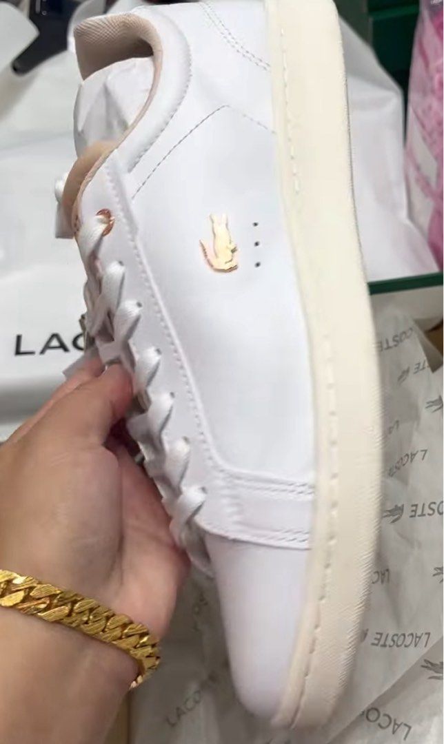 Lacoste Women's Sneakers (Category: Sneakers) located in Manila. Submitted by stopshop26 (Listing ID 1430251381, Image 2). Description: Lacoste Shoes Womens Avail sizes: 6 7 Brand new and original Onhan and ready to ship.