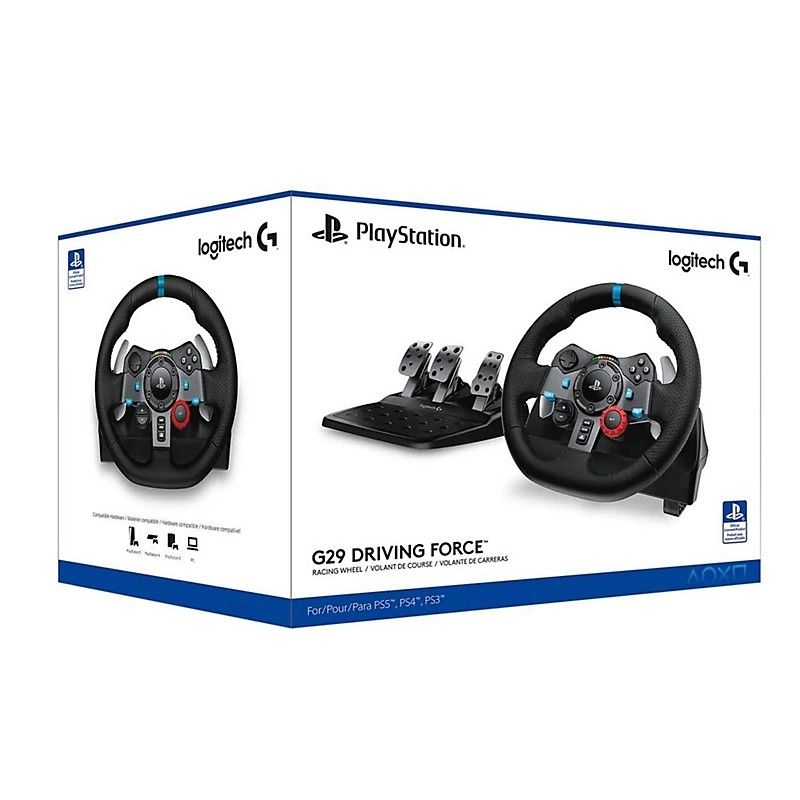 Logitech G29 Driving Force Racing Wheel for PlayStation, Video Gaming ...