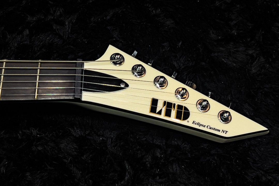 LTD Eclipse 87 NT Electric Guitar (Category: Musical Instruments) located in Manila. Submitted by jasoncammayo (Listing ID 1430215076, Image 3). Description: Brand new guitar, still in the box Body & Construction Body Material: Mahogany Finish: Pearl White Construction: Neck Thru Neck & Fingerboard Neck Material: 3 pcs Maple Neck Contour: Thin U Scale Length: 24.75" Fingerboard Material: Macassar Ebony Nut Type: Locking Frets: 24 XJ Electronics B