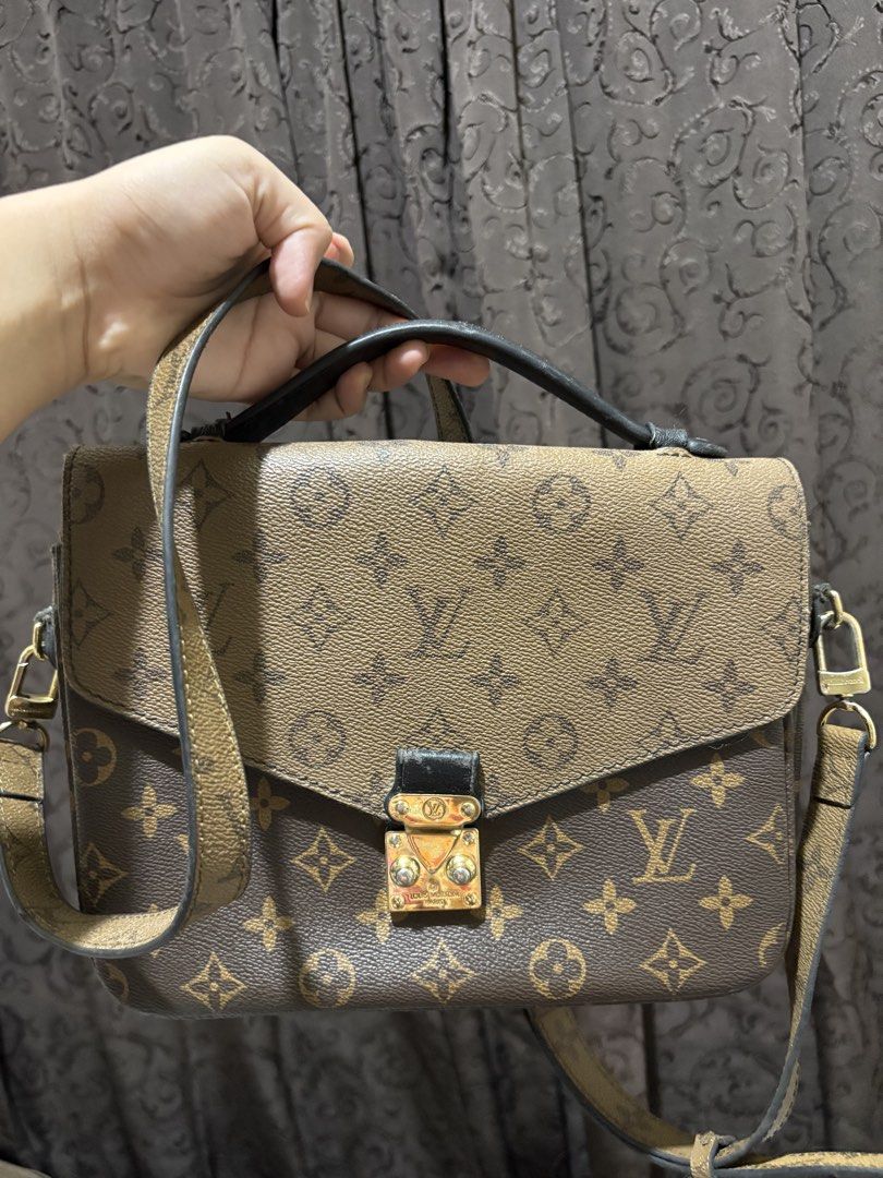 Louis Vuitton Pochette Metis Monogram Reverse lv favorite (Category: Luxury Bags & Wallets) located in Bacolod City. Submitted by carryclub.ph (Listing ID 1429484599, Image 2). Description: FREE SHIPPING! Preloved and Coded Handled with care. Still in good condition Negotiable! Dm for more closeup pics or flaws **bought from IG preloved.