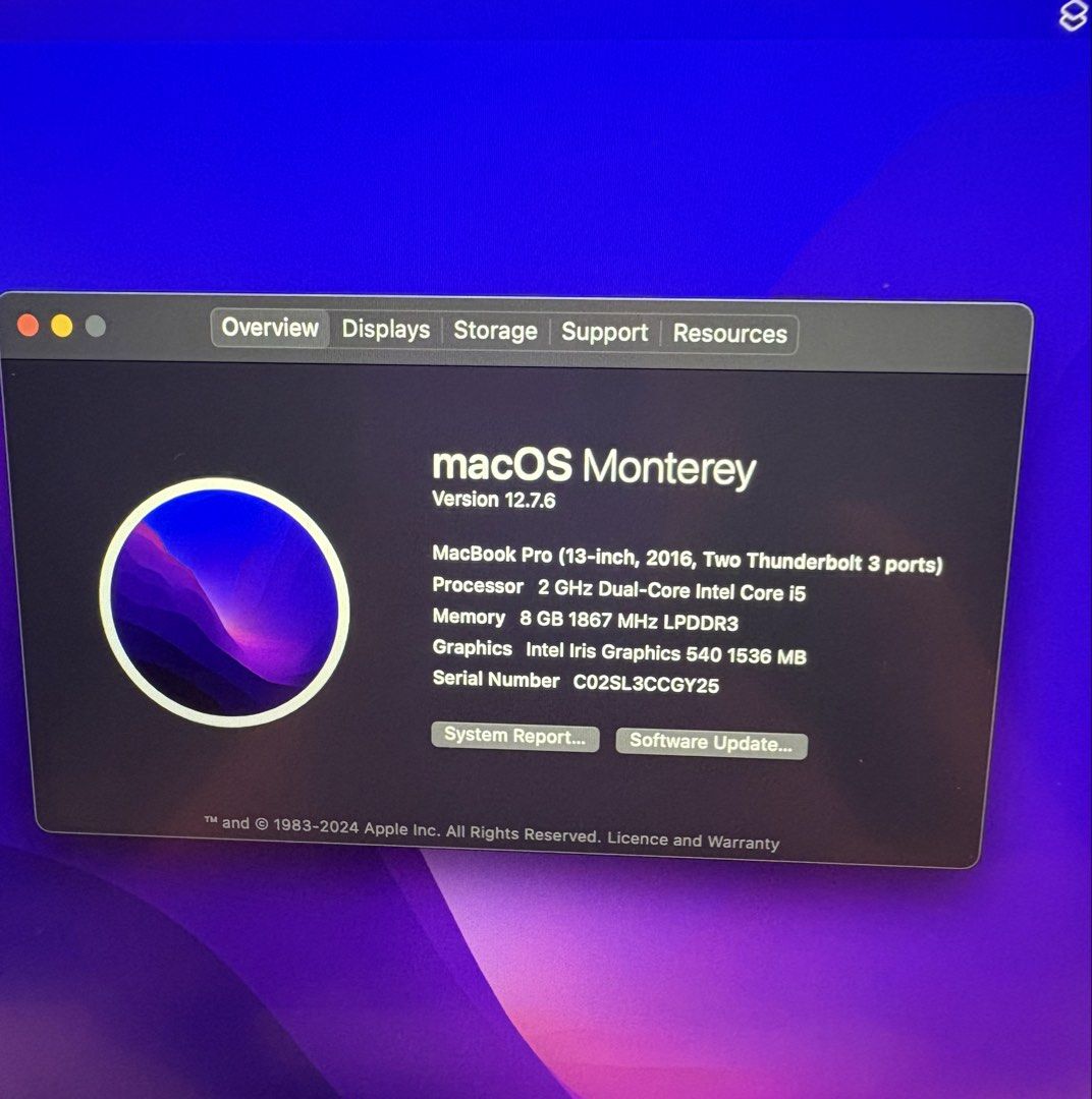 MacBook Pro 13-inch (2016) - Intel Core i5420603354594693122