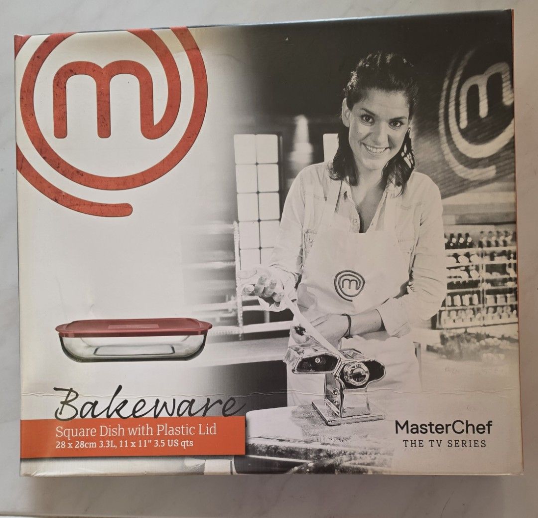 MasterChef Square Bakeware Dish with Lid (3.3L)
