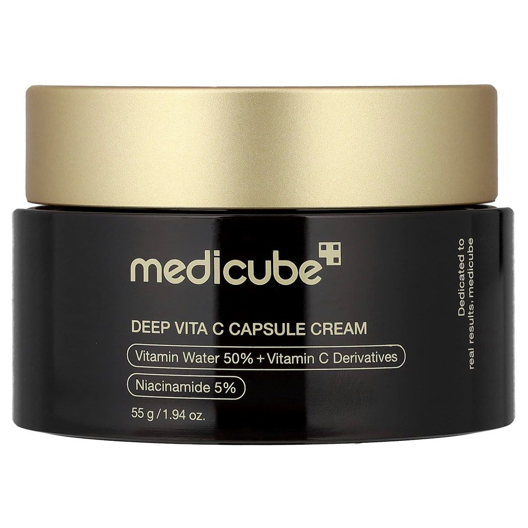 Medicube Deep Vita C Capsule Cream (Category: Face Care) located in Taguig. Submitted by gabitems (Listing ID 1430302432, Image 1). Description: Used twice only Expiration: April 15, 2028 Bought on: December 2025 in South Korea Medicube Deep Vita C Capsule Cream 5% Niacinamide 55g / 1.94 oz..