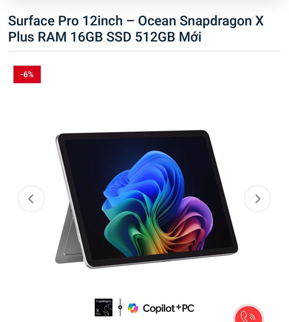 Microsoft Surface Pro 12-inch - Ocean Snapdragon X Plus420608963228487680