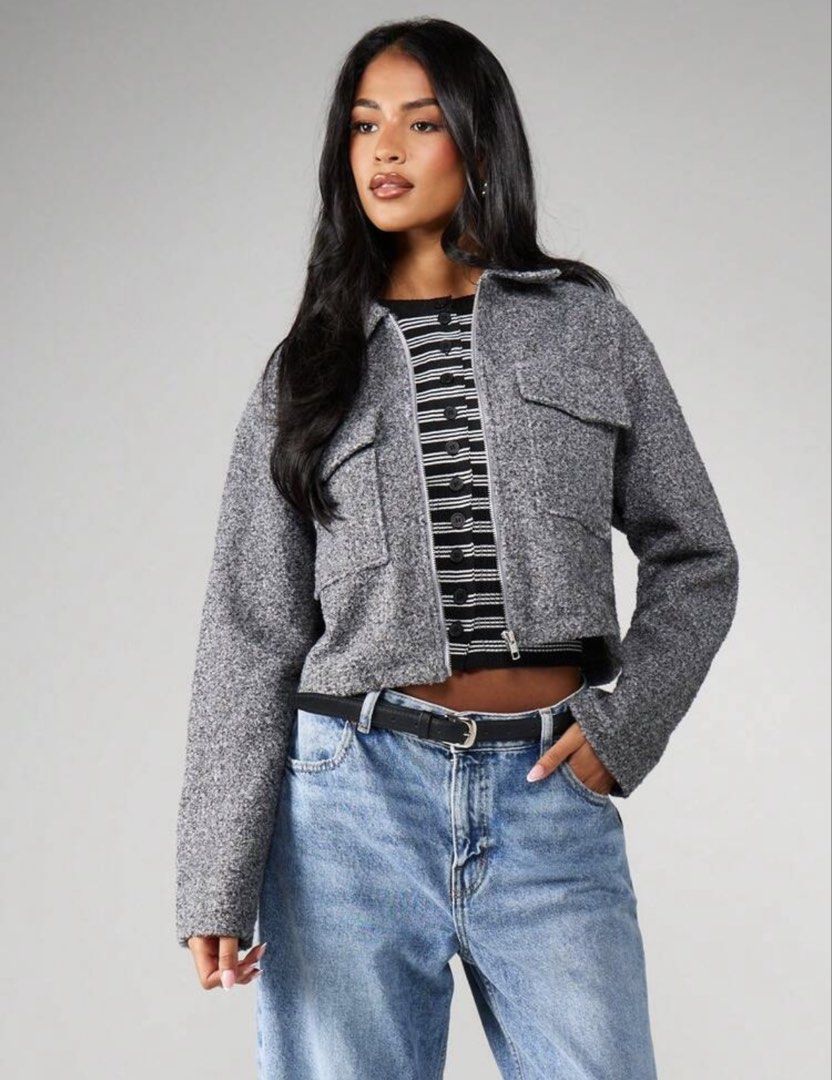 MISSGUIDED ZARA DUPE UTILITY JACKET (Category: Coats, Jackets and Outerwear) located in Baguio. Submitted by zafispicks (Listing ID 1430225925, Image 1). Description: — no flaws — rfs: not my style anymore.