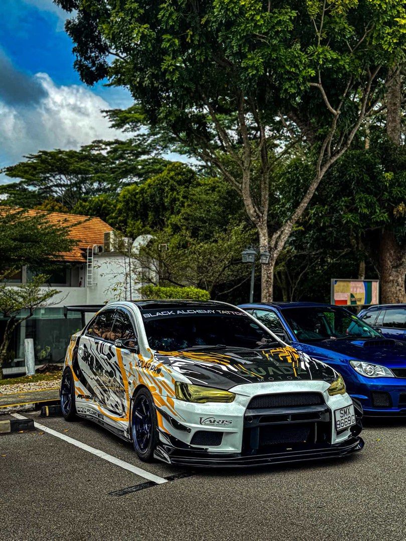 Mitsubishi Lancer Evolution X 2.0 GSR SST (A) (Category: Used Cars) located in Singapore. Submitted by intoxicated_skull (Listing ID 1291003886, Image 1). Description: Fully done up Evo SST Come with many goodies ,full original varis wide body kit . Carbon fibre bonnet Carbon fibre steering Original Ganador side mirror with led 2.2 manly kit Garrett 3576 Turbo Deka 12 plate clutch Tomei poncam Map intercooler Map 3.5inch air intake Mishimoto radi