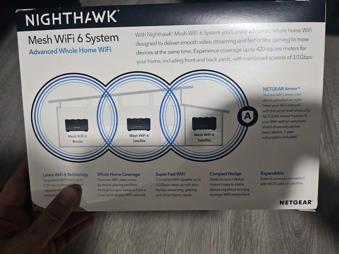 NETGEAR Nighthawk Mesh WiFi 6 System AX3000447348758860288001