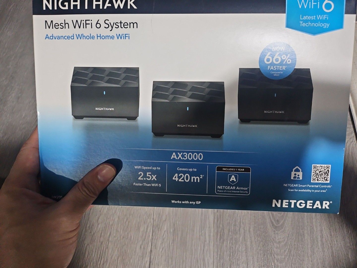 NETGEAR Nighthawk Mesh WiFi 6 System AX3000447348758860288000