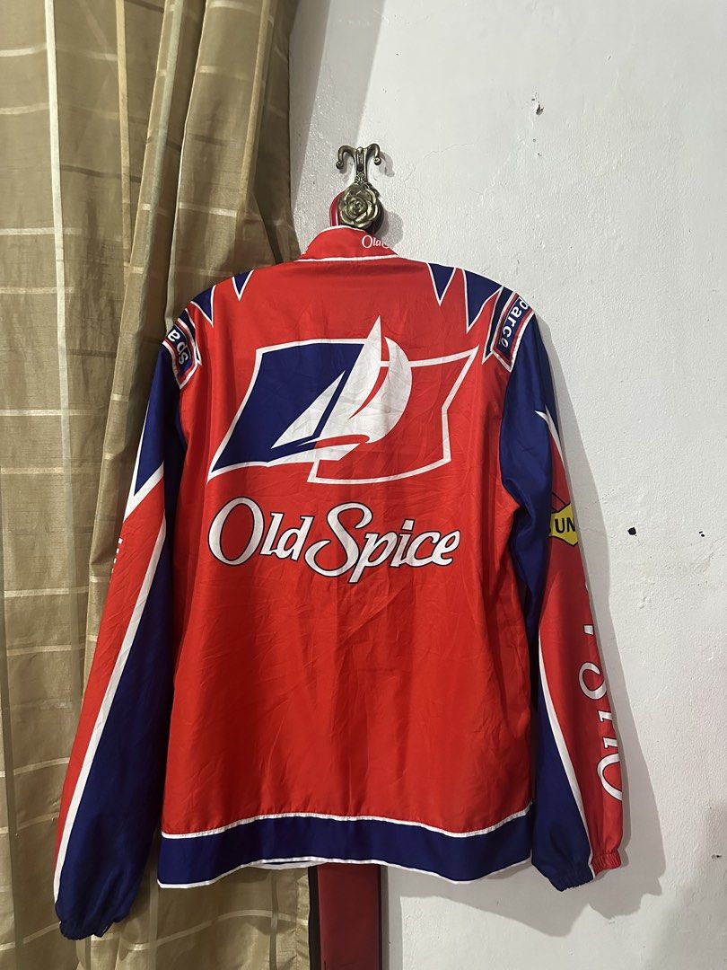 Old Spice NASCAR Racing Jacket (Category: Coats, Jackets and Outerwear) located in Cainta. Submitted by gabbyyelleee (Listing ID 1430393722, Image 2). Description: Old spice windbreaker jacket can fit up to XXL .