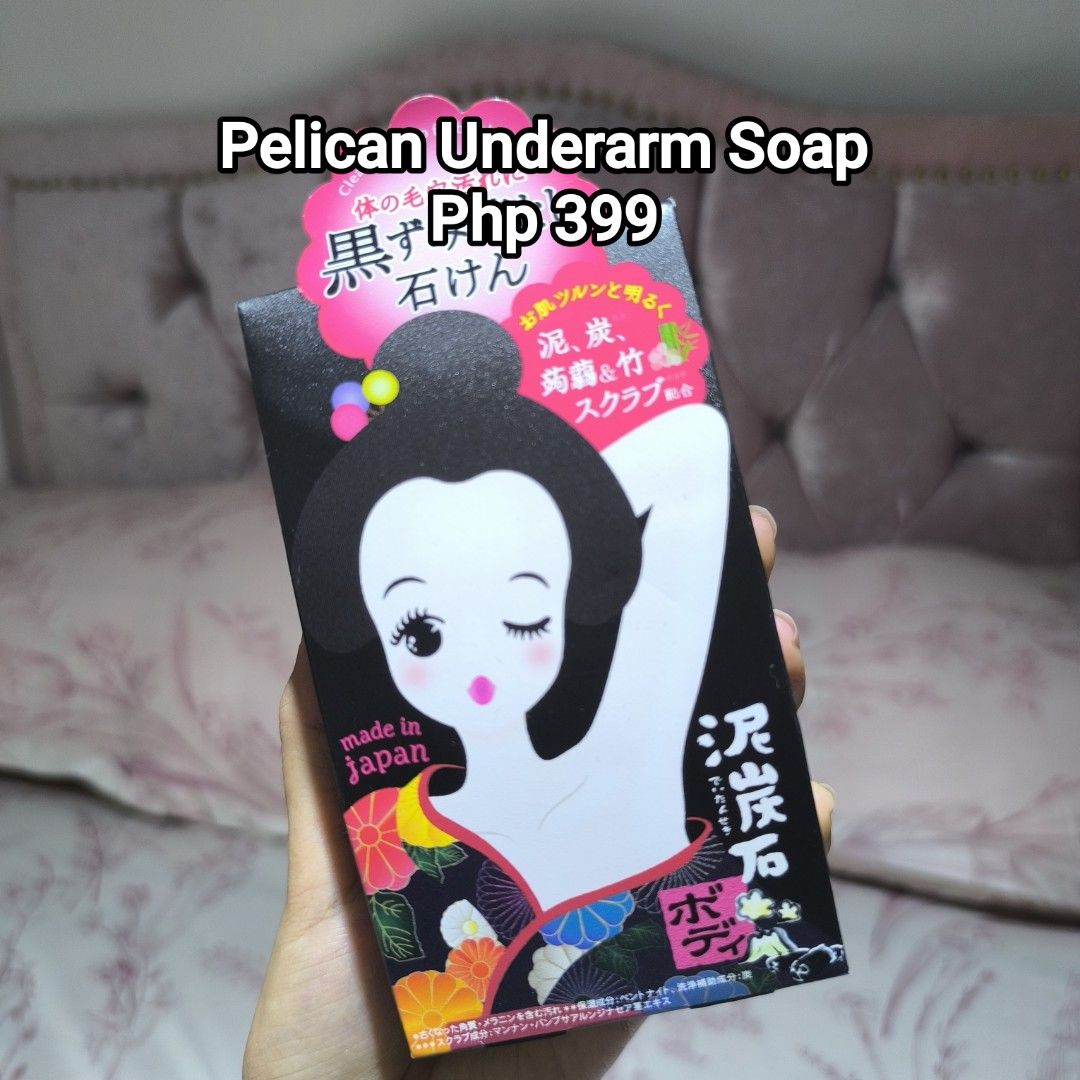 Pelican Underarm Soap (Category: Bath) located in Manila. Submitted by yui021 (Listing ID 1430393681, Image 1). Description: - 💯 Legit, came from Japan (We have a pasabuy business) - No haggling, this is already a very good price. - 2 left in stock.