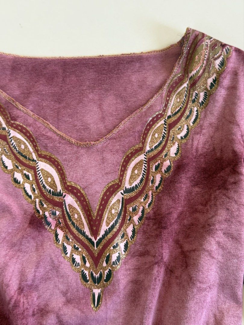 Pink Marble Asymmetrical Long Sleeve Top (Category: Longsleeves) located in Manila. Submitted by stephanyck (Listing ID 1430398427, Image 3). Description: actually so pretty irl i always get compliments with this top :D pink fairy vibes!! good pair with jeans and white skirt! 🌷gcash/bpi 🌷sf will be shouldered by the buyer 🌷j&t/lalamove/lbc.