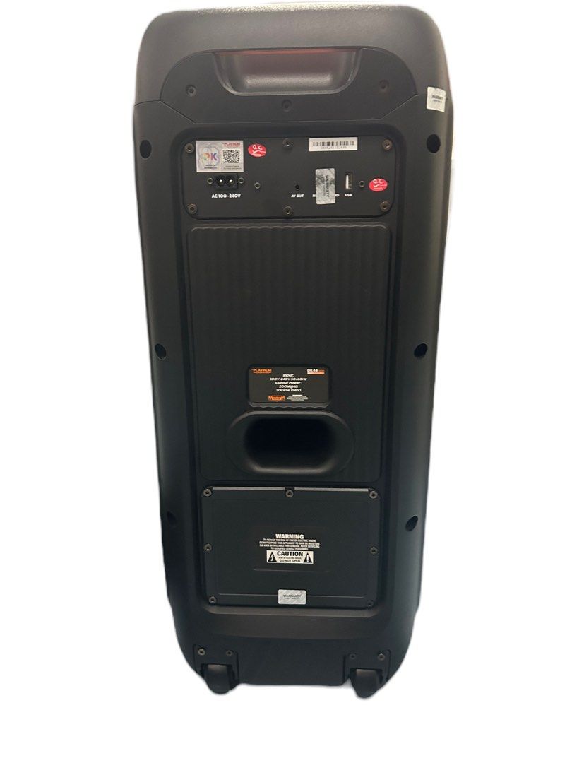 Platinum DK88 Duo Party Jukebox Speaker (Category: Soundbars, Speakers & Amplifiers) located in Manila. Submitted by cosmicstar.04bf47 (Listing ID 1430336921, Image 3). Description: Decluttering (Pre-loved) Platinum Portable Karaoke (Complete w/ box) Bought Brand new last year worth 15k Condition: 9.5/10 Seldom used RFS: will replace to smaller one Payment: via Gcash / Bank Transfer Delivery (Metro Manila/NCR): via Lalamove / Grab Shipping: via J