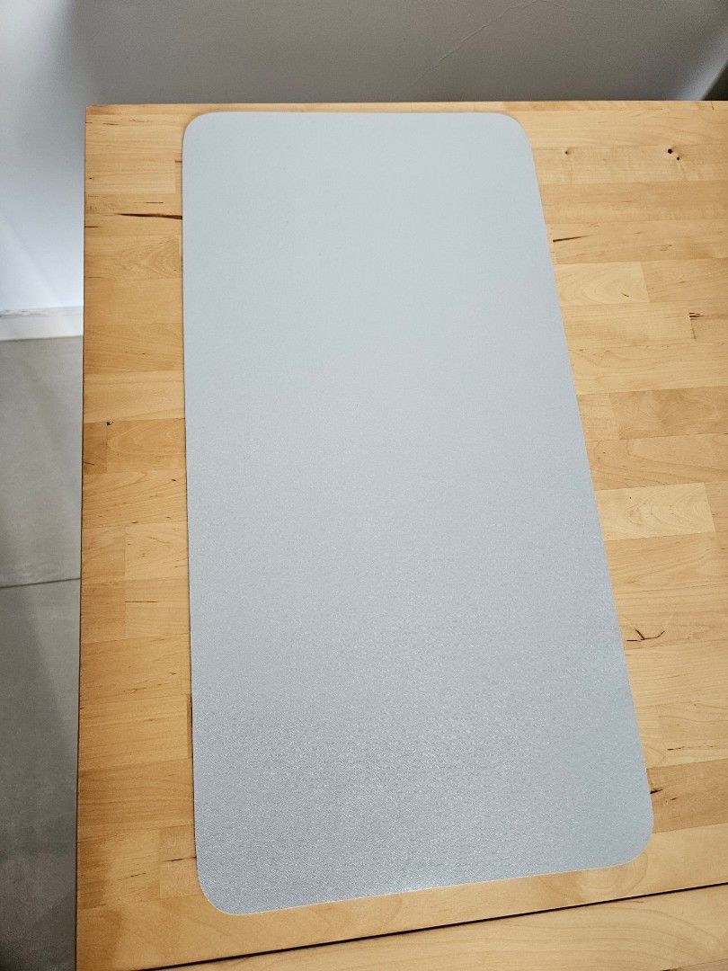 Reversible Grey / Blue Desk Mat - Leather Mouse Pad446437491275868161