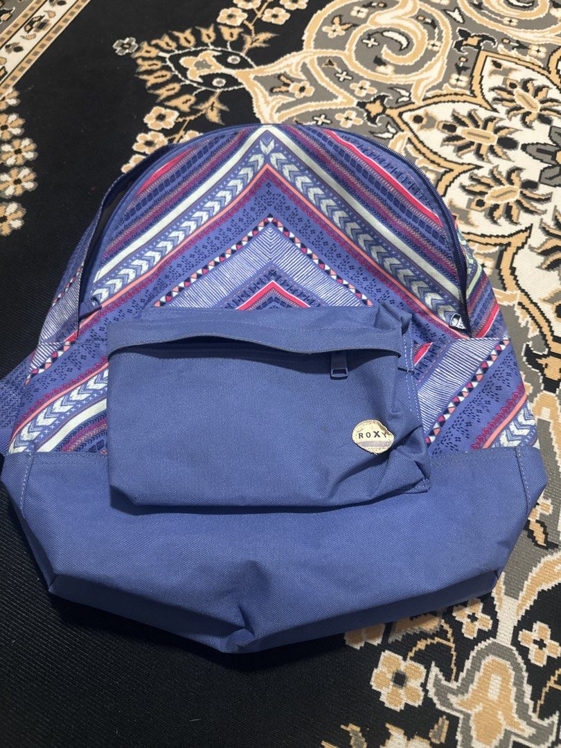 Roxy Backpack - Patterned Design (Category: Backpacks) located in Singapore. Submitted by nxzzyx_ (Listing ID 1430368894, Image 1). Description: Getting rid of it ASAP.