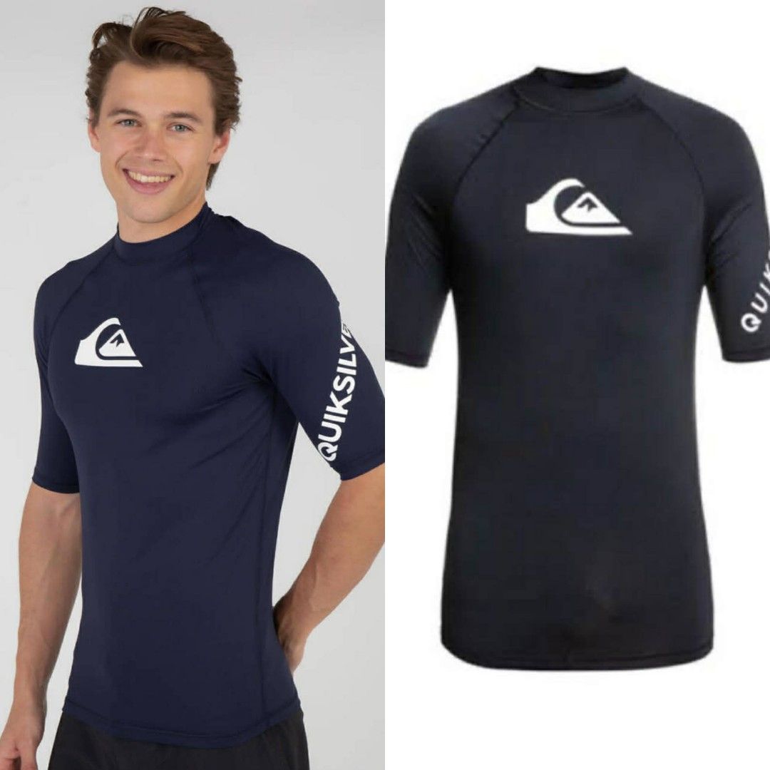 (S) QUICKSILVER All Time Short Sleeves Rashguard / Swim Top (Category: Swim Top & Rash Guards) located in Cainta. Submitted by sunnyfloshop (Listing ID 1430294082, Image 1). Description: 🍃Small (width: 16.5" x 25") 🍃UPF +50.