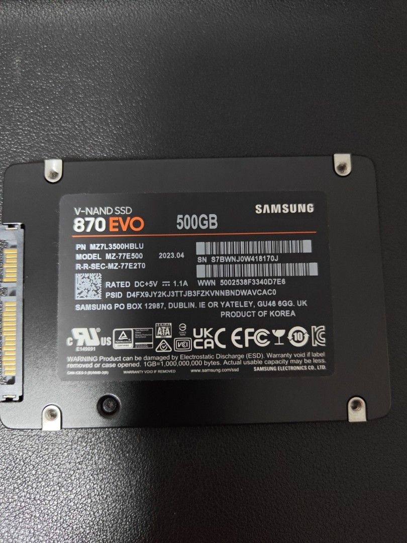Samsung 870 EVO 500GB SSD444118045138636801