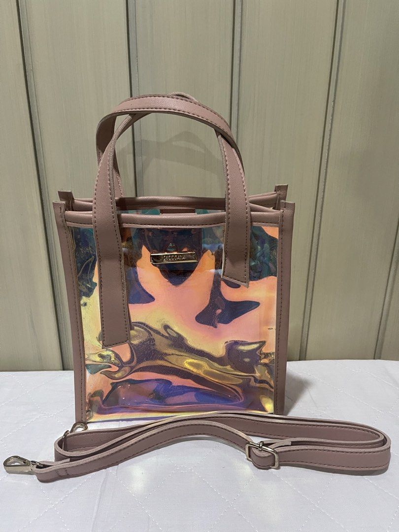 Secosana Hologram shoulder bag (Category: Shoulder Bags) located in Mandaluyong City. Submitted by kately18 (Listing ID 1430347887, Image 1). Description: - Secosana Hologram shoulder bag. - Features a unique holographic design. - Includes a convenient shoulder strap. - Perfect for adding a stylish touch to your look..