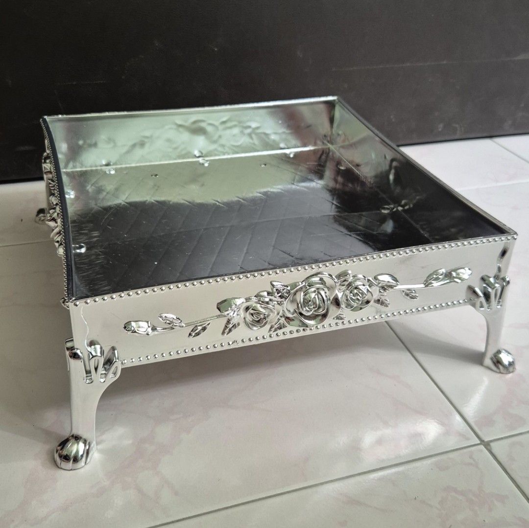 SQUARE Silver Tray Dulang Hantaran (Tunang/Kahwin)
