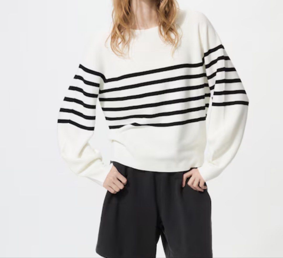 Striped Crew Neck Sweater (Category: Longsleeves) located in Manila. Submitted by keyscaninet (Listing ID 1430226577, Image 2). Description: Never used.