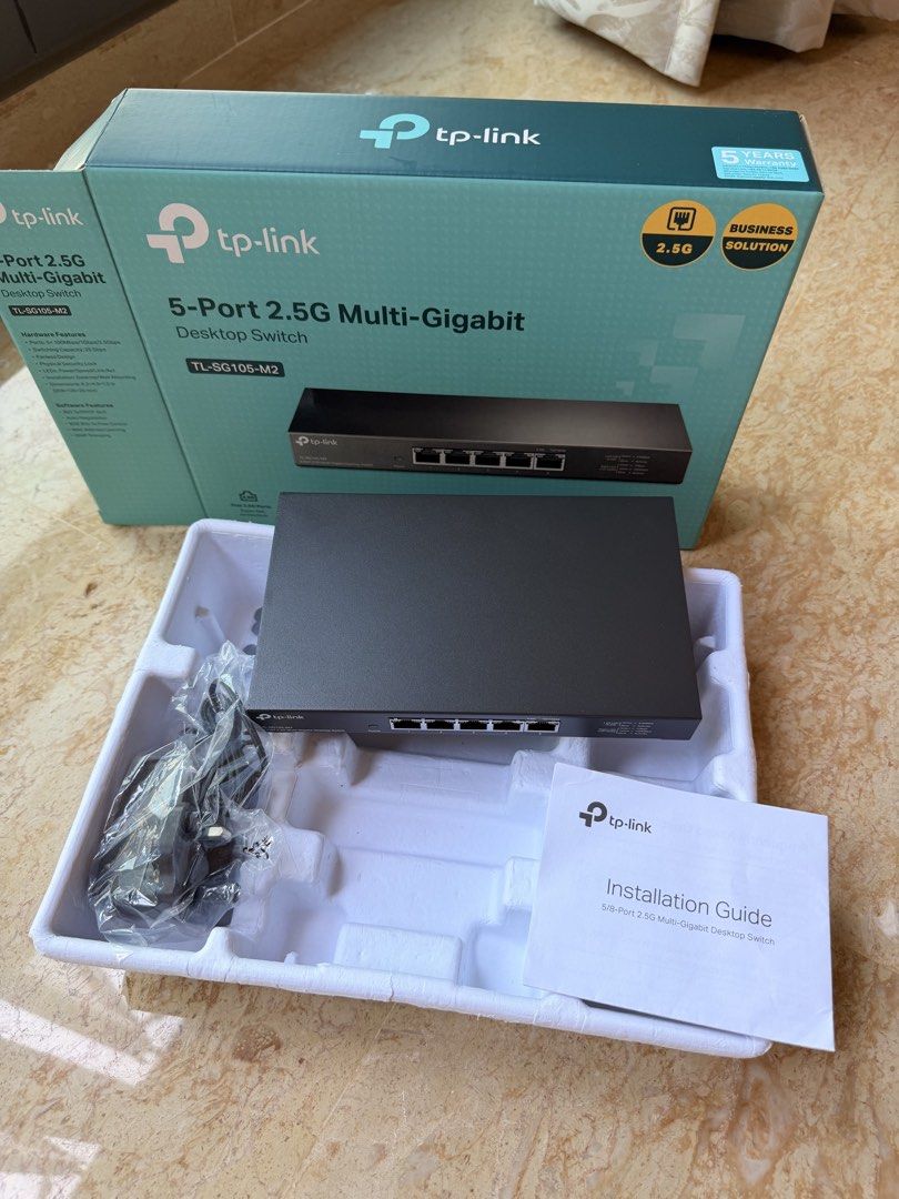 TP-Link 5-Port 2.5G Multi-Gigabit Desktop Switch, Computers & Tech ...