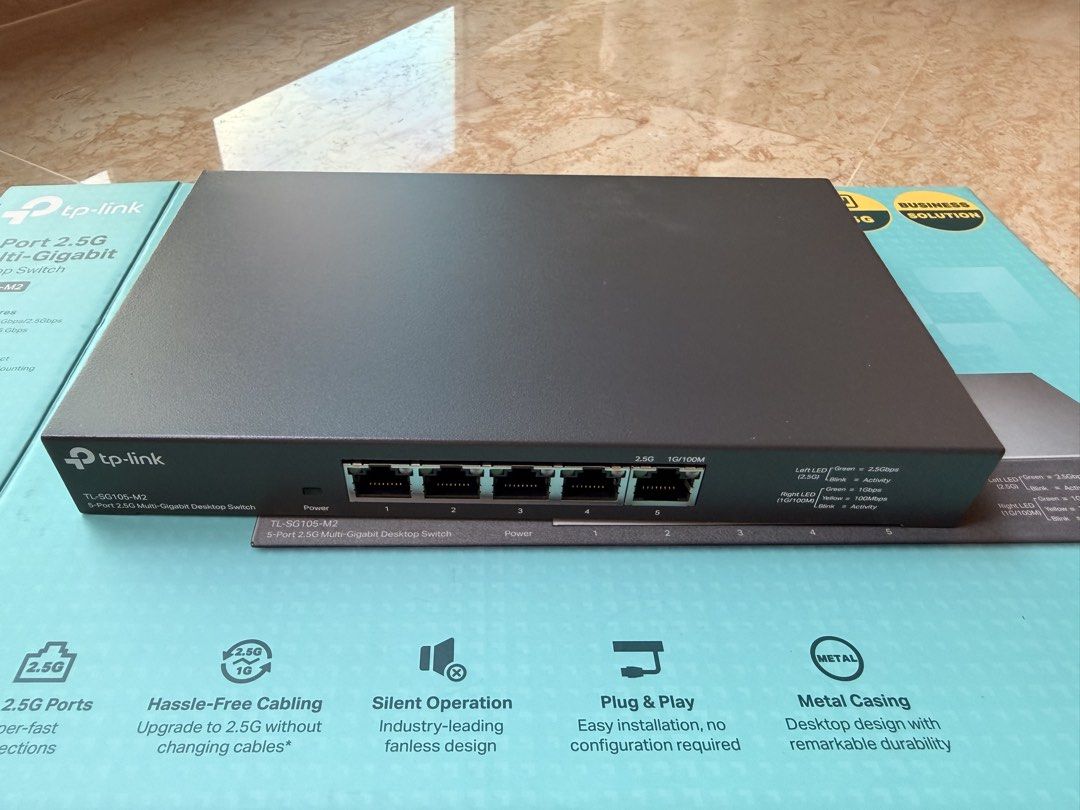 TP-Link 5-Port 2.5G Multi-Gigabit Desktop Switch, Computers & Tech ...