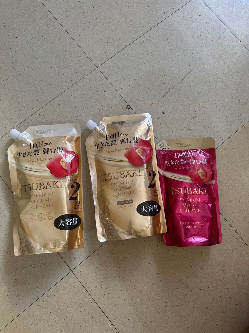 Tsubaki Shampoo and Conditioner Set from Japan (Category: Hair) located in Quezon City. Submitted by shopfinesse (Listing ID 1427938263, Image 1). Description: Bought straight from Japan 💗 RFS: I don’t need it Tsubaki Shampoo and Conditioner - 600ml Php 650 each Get both for Php 1150 Tsubaki Conditioner - 300ml Php - 400.